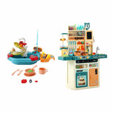 Keezi 2 Piece Kids Pretend Kitchen Playset Water Toys Fishing Game Food Play
