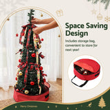 Jingle Jollys Pop Up Christmas Tree Pre Decorated Artificial Christmas Tree 197cm