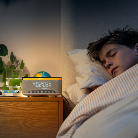 Pixbee Atmos 5-in-1 Alarm Clock with Charging Dock