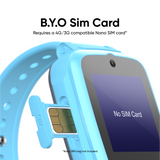 PIXBEE KIDS 4G VIDEO SMART WATCH WITH GPS TRACKING BLUE