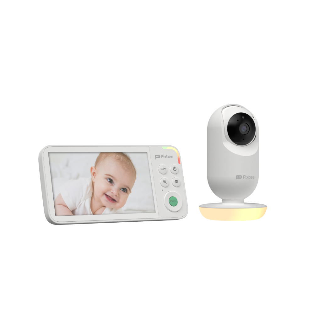 Pixbee Portable HD Baby Camera with 5” Parent Monitor & Nightlight