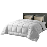 Giselle Bedding Wool Quilt 500GSM Thick Super King Winter Doona Baffle Box Construction 100% Wool Filling