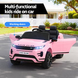 Rigo Ride On Car Kids Electric Ride On Cars Land Rover Licensed 12V Pink