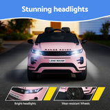 Rigo Ride On Car Kids Electric Ride On Cars Land Rover Licensed 12V Pink