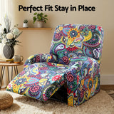 Artiss Stretch Kids Recliner Cover 4-Pieces Recliner Chair Slipcovers Printed Polyester