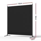 Artiss Room Divider Set of 2 Privacy Screen Fabric Room Separator Partition 175x180cm Black