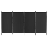 Artiss 4 Panel Room Divider Set of 2 Folding Privacy Screen Fabric Room Separator Partition Black
