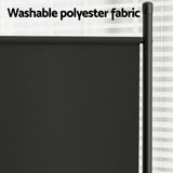 Artiss 4 Panel Room Divider Set of 2 Folding Privacy Screen Fabric Room Separator Partition Black