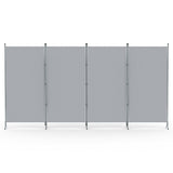 Artiss 4 Panel Room Divider Screen 345x180cm Fabric Grey