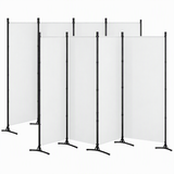 Artiss 4 Panel Room Divider Set of 2 Folding Privacy Screen Fabric Room Separator Partition White
