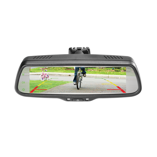 7.3” Car Rear View Mirror Monitor with removable bracket - CARTON DAMAGED