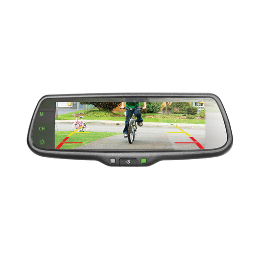 7.3” Car Rear View Mirror Monitor with removable bracket - CARTON DAMAGED