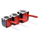 COFFEE CULTURE ENAMEL RED TURKISH COFFEE POT - 450ML