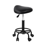 Artiss Salon Stool Saddle Swivel Chair