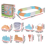 Keezi Kids Sandpit Set Beach Toys Sand Box Outdoor Backyard Play Area