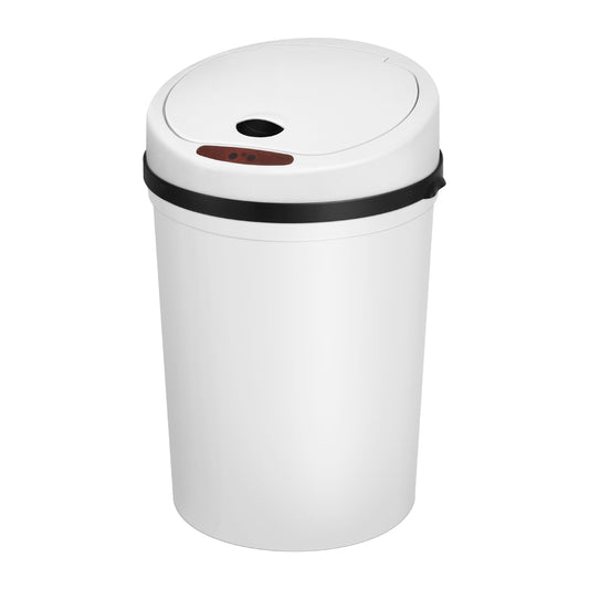 Devanti Sensor Bin Motion Rubbish Bins Kitchen Automatic Trash Can White 9L