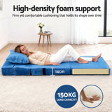 Artiss 2 Pack Folding Sofa Bed Armless Lounger Foam Floor Sofas Futons Couches