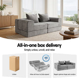 Artiss 5-in-1 Convertible Sofa Bed Floor Mattress Modular Boneless Curved Couch