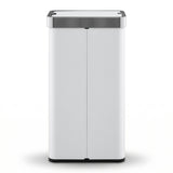 Devanti Rubbish Bin 70L Automatic Sensor Kitchen Bin, Slim Smart Garbage Can Touchless Rectangular with Liner Holder, Fully Closed Lid for Bedroom, Bathroom, Living Room, White