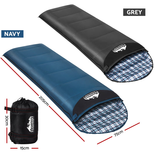 Weisshorn Sleeping Bag Set of 2 Single Thermal Camping Hiking Tent 0â„ƒ