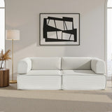 Artiss Convertible Folding Sofa Bed Beign