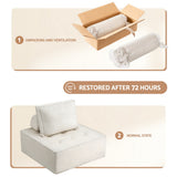 Artiss Floor Sofa Lounge Chair 4 Seater with Pillow