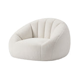 Artiss Single Small Boneless Couch Comfy Bean Bag for Living Room Faux Fur White