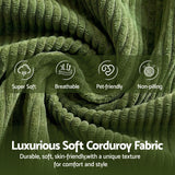 Artiss 300cm Modular Sofa Bed Comfort L-Shaped Sectional Boneless Couch Green