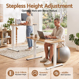 Artiss 100cm Standing Desk Treadmill Motorised Natural Wood
