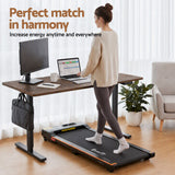 Artiss 140cm Standing Desk Treadmill Motorised Rustic Brown