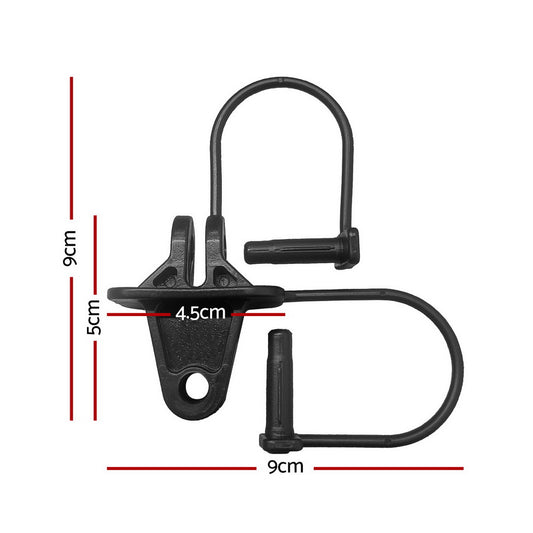 Giantz Electric Fence Insulators 200pcs Pinlock Black