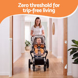 Keezi Retractable Gate Baby Gate Pet Safety Fence Extends up to 140cm White