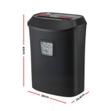 DEVANTI 25L Paper Shredder 14 Sheet P4 Cross Cut for Home Office