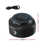 Gardeon Ultrasonic Rat Repeller 360 Degree 4 Modes Pest Repeller Black