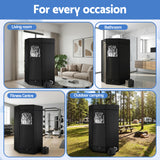 Devanti Portable Steam Sauna Tent 1000W 3L Steamer Pot Full Body Home SPA Timer