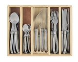 LAGUIOLE SILOHUETTE PREMIUM 24PC CUTLERY SET IN TRADITIONAL PINE BOX