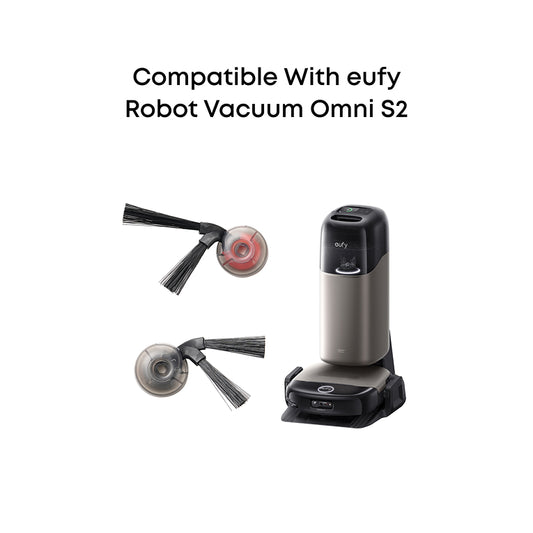 eufy Replacement Side Brushes (2 Pairs) for Robot Vacuum Omni S2