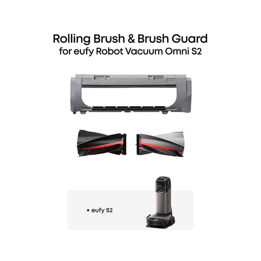 eufy Roller Brush and Brush Guard for eufy Robot Vacuum Omni S2