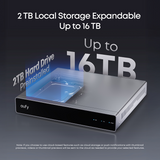 eufy S4 NVR POE 24/7 Security System - 2 x PTZ + 2 x Turret Cameras