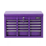 Giantz 9-Drawer Tool Cabinet Chest Toolbox Heavy Duty Garage Storage Organiser Purple