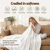 Giselle 127x152cm Throw Blanket Fleece Soft Lightweight Cozy Sofa Couch Bed Throw