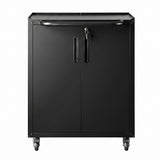 Giantz Rolling Tool Cabinet Heavy-Duty Storage Cabinet Adjustable Shelf Black