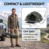 Weisshorn 2 Person Camping Tent Automatic Pop Up Water Repellent Shade Outdoor