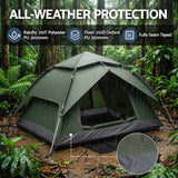 Weisshorn 2 Person Camping Tent Automatic Pop Up Water Repellent Shade Outdoor