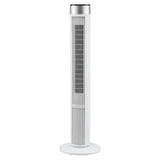 Devanti Tower Fan with Remote Control, 3 Speed 3 Mode 7.5h Timer, White