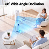 Devanti Bladeless Tower Fan 100cm 2-in-1 Cooling Airflow Purifying Remote