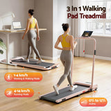 Everfit 3 in 1 Walking Pad Treadmill 12% Incline Under Desk Treadmills for Home Gym With 38cm Wide Belt APP Control