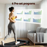 Everfit 3 in 1 Walking Pad Treadmill 12% Incline Under Desk Treadmills for Home Gym With 40cm Wide Belt Black