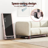 Everfit 3 in 1 Walking Pad Treadmill 12% Incline Under Desk Treadmills for Home Gym With 40cm Wide Belt Pink