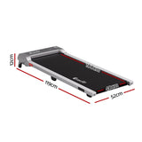 Everfit 3 in 1 Walking Pad Treadmill 12% Incline Under Desk Treadmills for Home Gym With 40cm Wide Belt Sliver